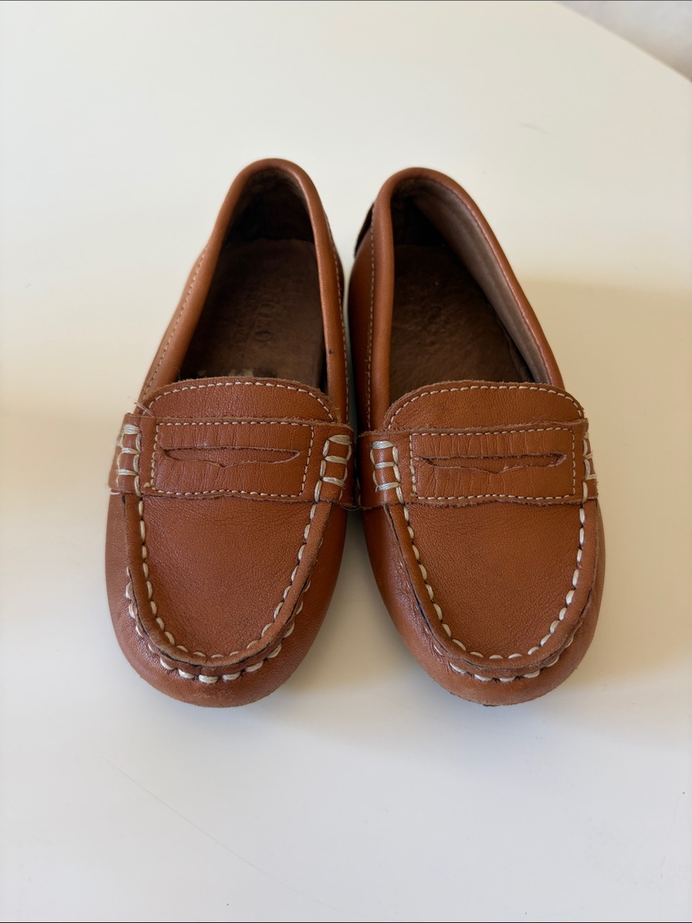 Polo by Ralph Lauren Brown Kids Leather Loafers